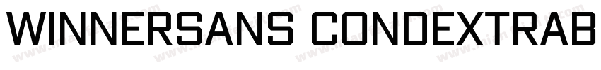 WinnerSans CondExtraBold字体转换